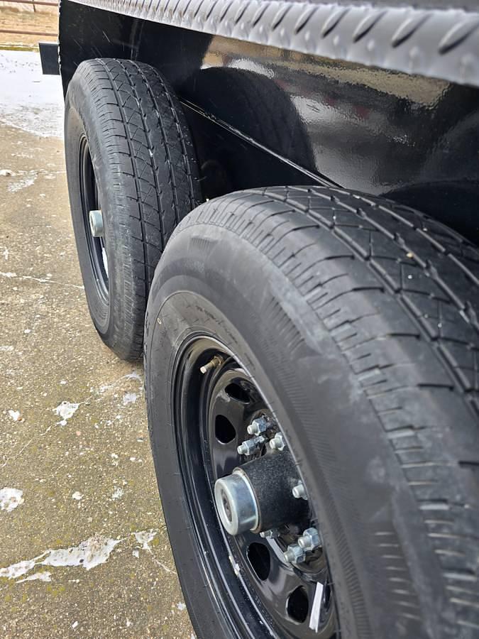 Used 2022 H&H 16' x 6' Gooseneck Dump Trailer