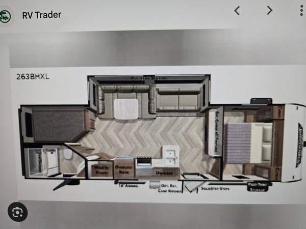 Used 2018 Forest River Wildwood X-Lite 263BH XL | Bunkhouse | Outdoor Kitchen | Fireplace | Like New