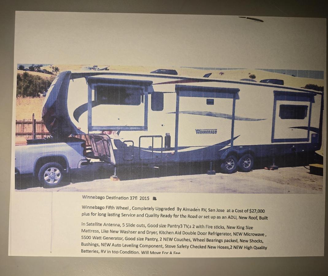 Used 2015 Winnebago Destination 37FL Fifth Wheel
