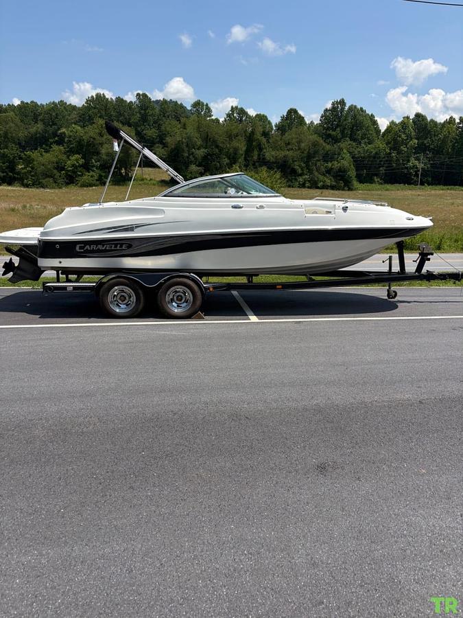 Used 2007 Caravelle 21' Deck Boat • New Volvo Penta 5.0L Engine Block • Only 0.5 Hours • One Owner • Trailer Included