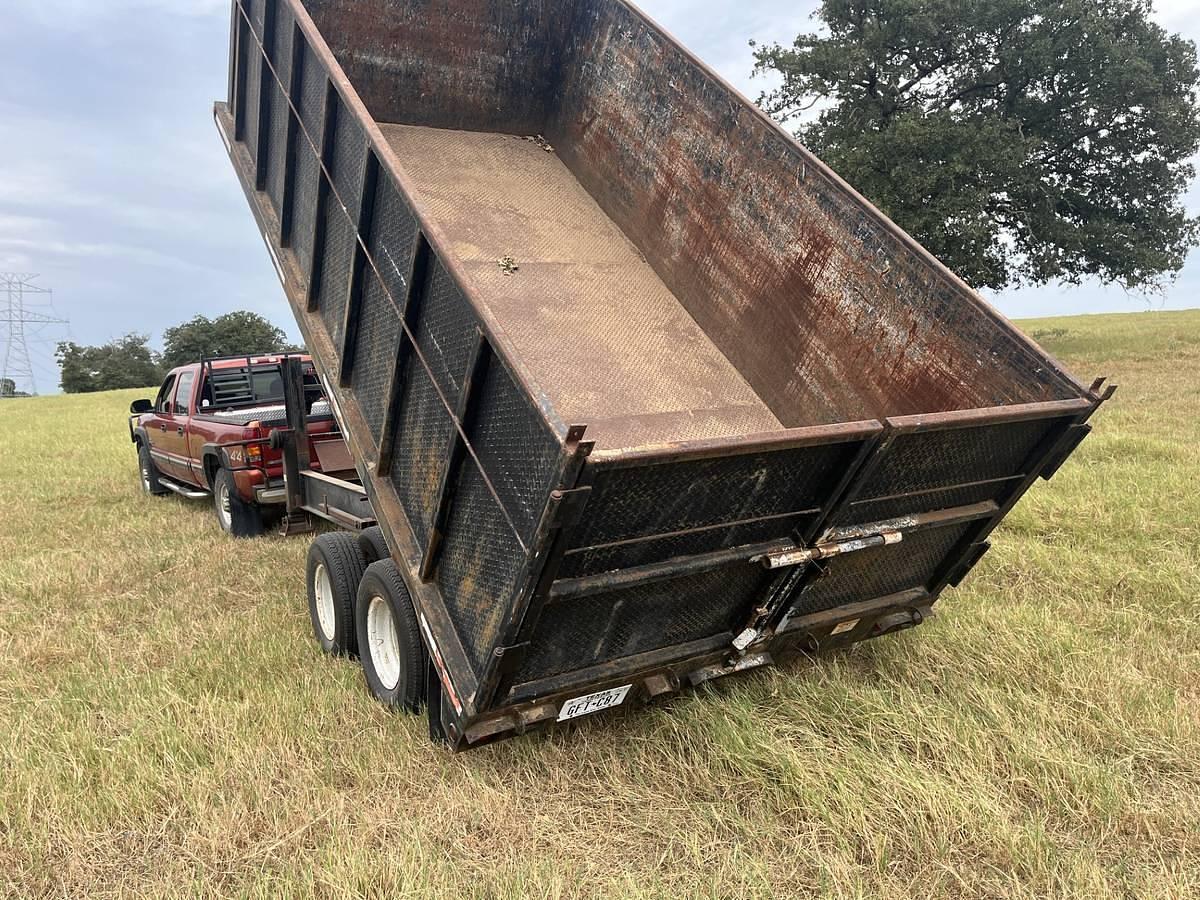 Used Texas Goosenecks 16' Heavy-Duty Dump Trailer – 4' Sides – Tandem 12,000-Lb Dexter Axles