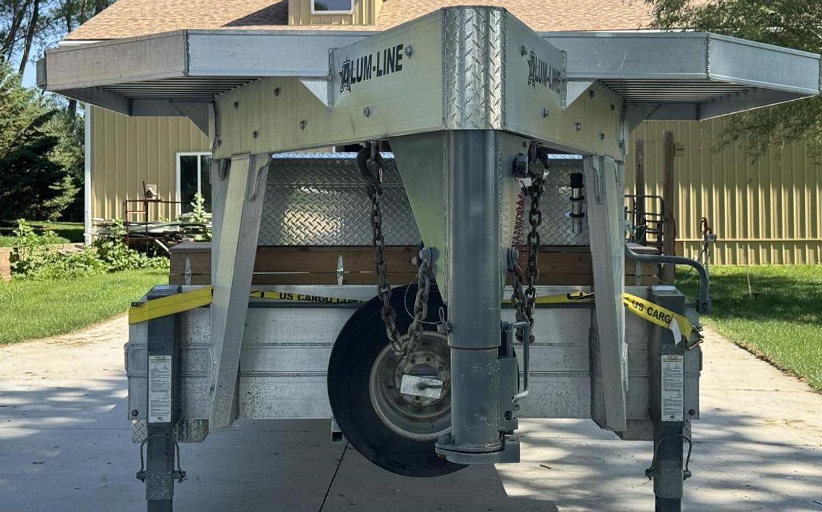 Used 2020 Alum-Line Gooseneck Flatbed Trailer