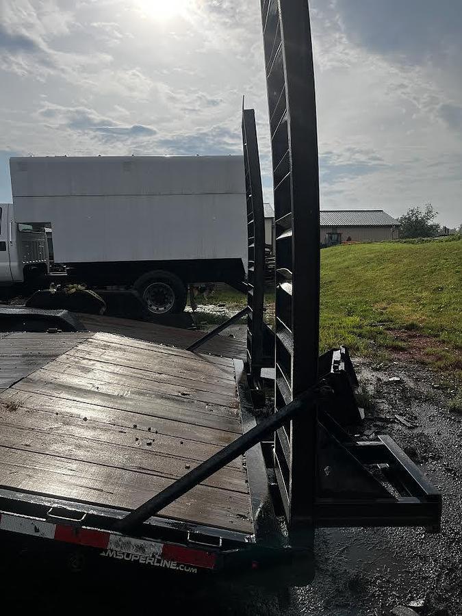 Used 2022 Cam Deckover 18ft Flatbed Trailer