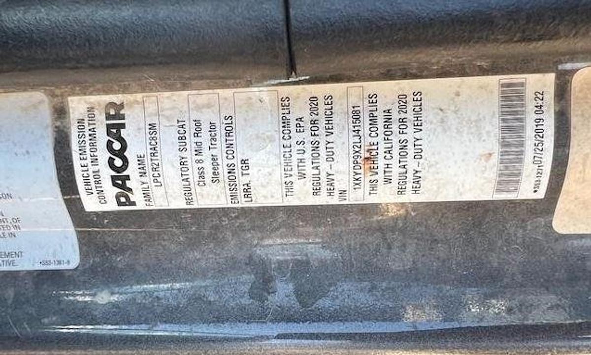 Used 2020 KENWORTH T680 Conventional Sleeper Semi