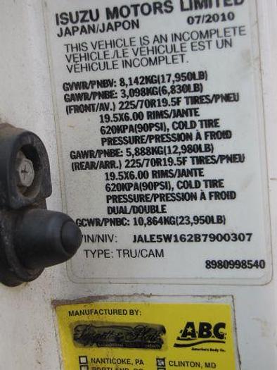 Used 2011 Isuzu DSL REG WHITE CAB IBT PWL