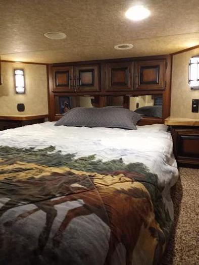 Used 2016 Bison Premier 4 Horse Trailer with Living Quarters