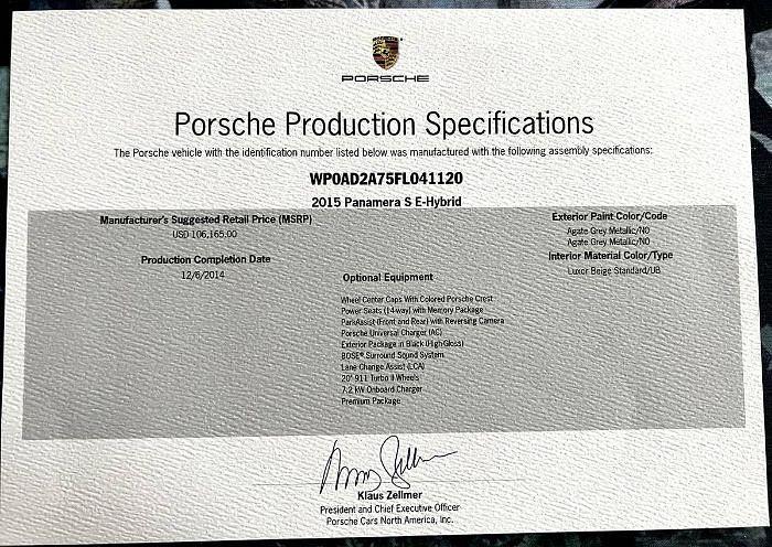 Used 2015 Porsche Panamera S E-Hybrid