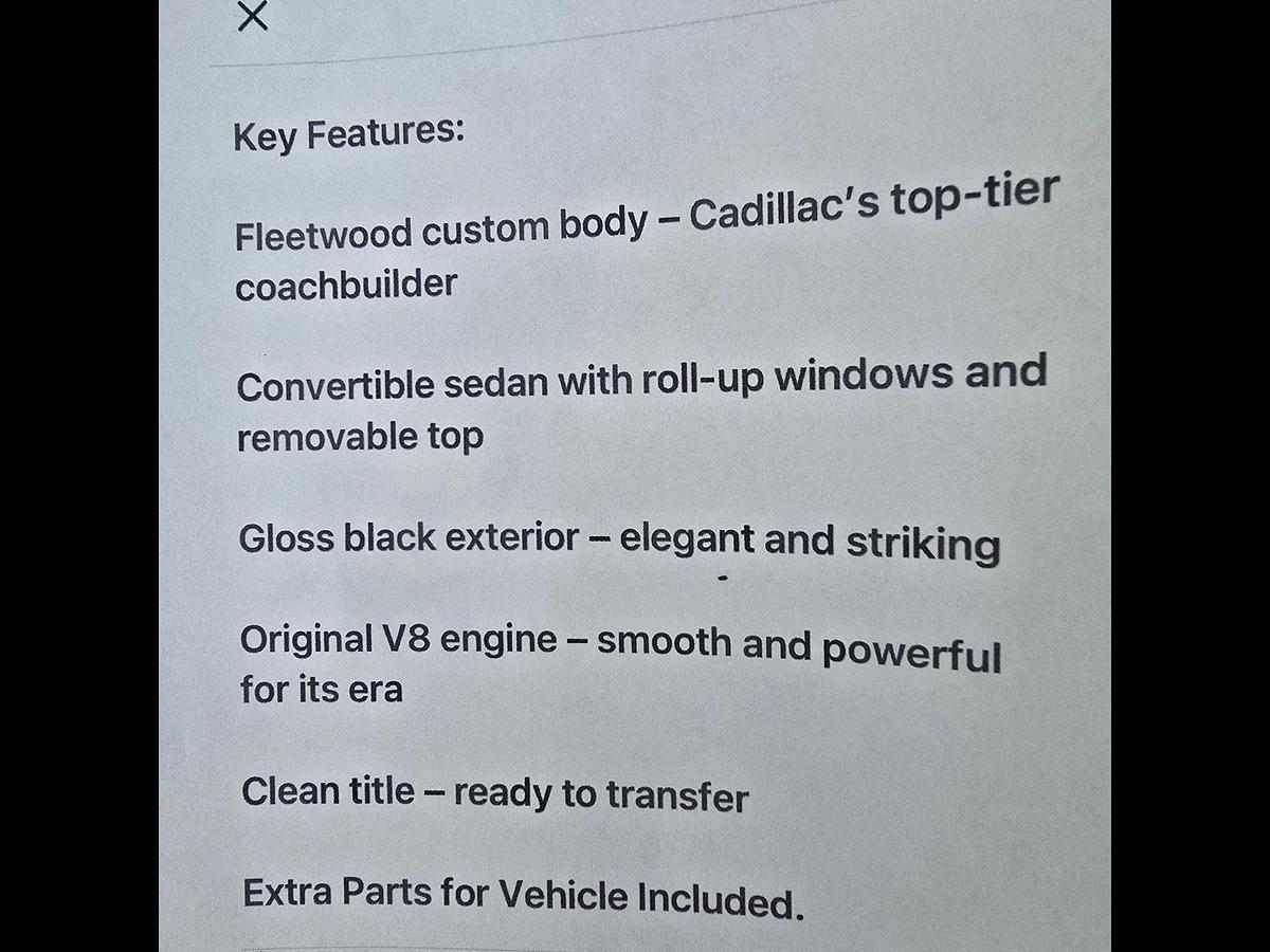 Used 1937 Cadillac Convertible