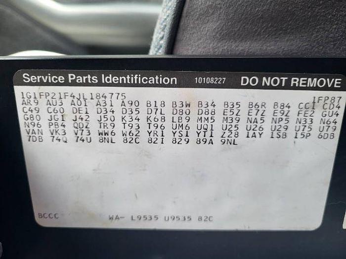 Used 1988 Chevrolet Camaro Iroc Z