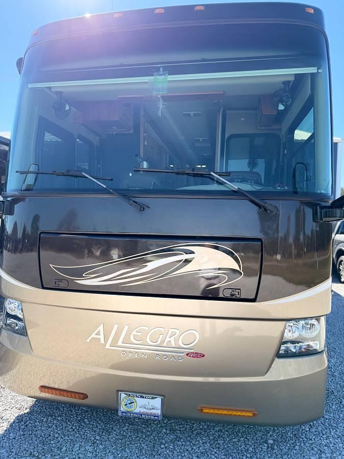 Used 2011 Tiffin Allegro Red Class C Motorhome w/ 2020 Jeep Wrangler Rubicon