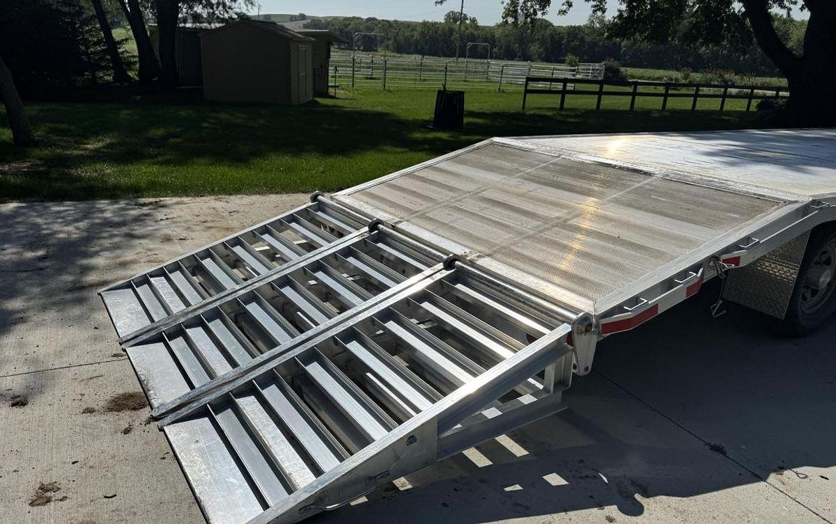 Used 2020 Alum-Line Gooseneck Flatbed Trailer