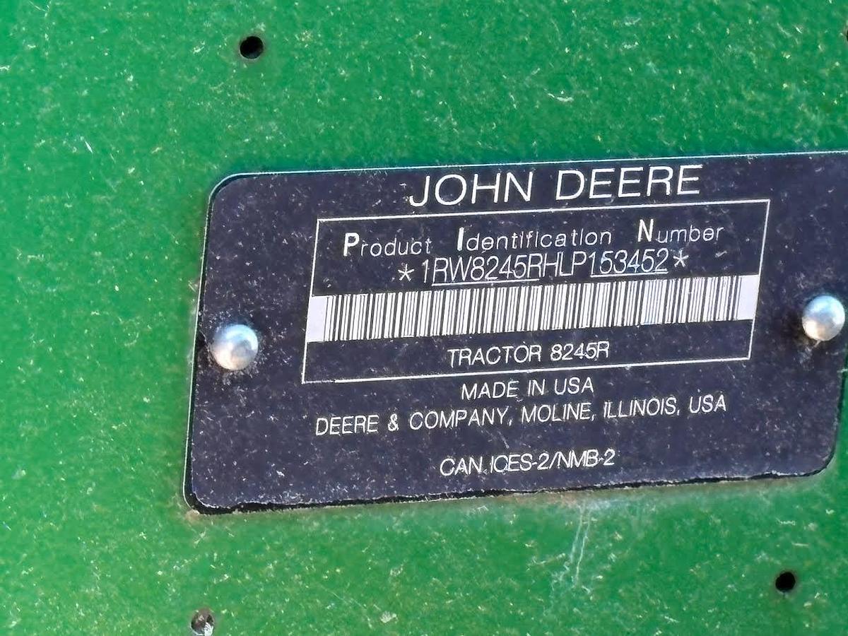 Used 2020 John Deere 8245R Tractor