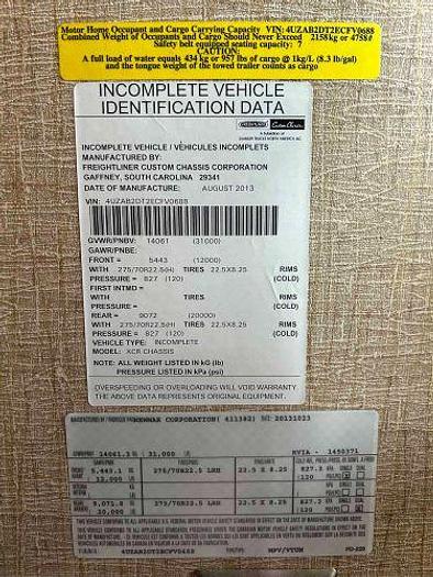 Used 2014 Newmar Ventana 3849