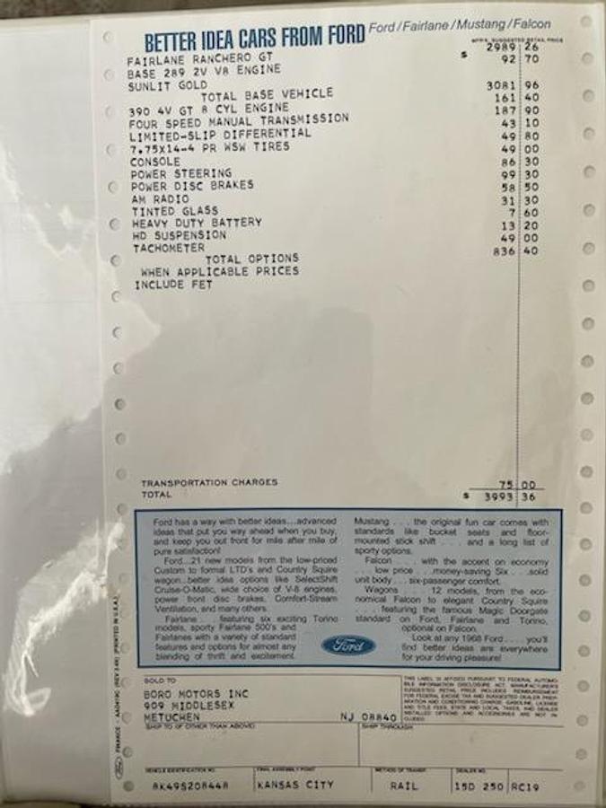 Used 1968 Ford Ranchero 390 GT