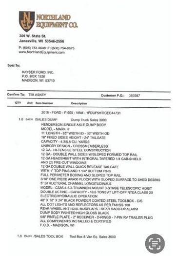 Used 2016 Ford F550 Superduty 4X4