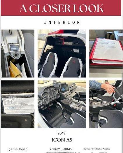 Used 2019 ICON Aircraft A5 with Trailer