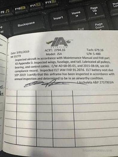 Used 1940 J5A Piper CLub