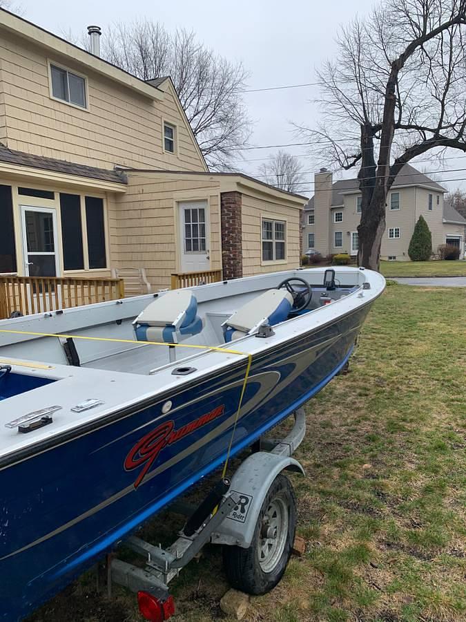 Used 1989 Grumman Fishing Boat With Trailer