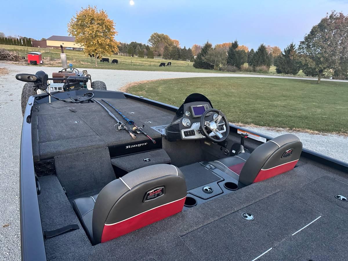 Used 2018 Ranger STI98P Bass Boat and Trailer
