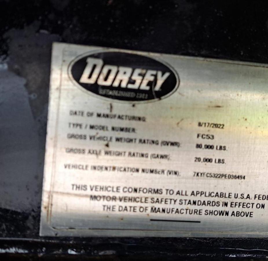 Used 2023 Dorsey Ec53 Flatbed Trailer