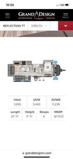 Used 2023 Grand Design Reflection