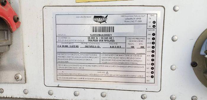 Used 2018 WABASH Reefer Trailer