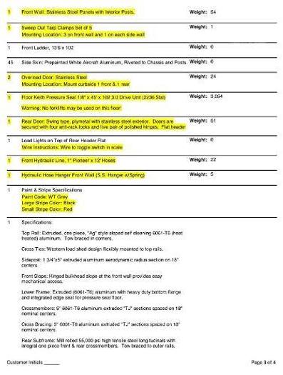 Used 2017 Western Trailers Express Walking Floor