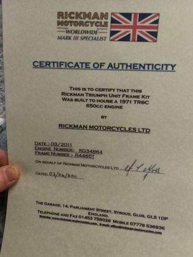 Used 1965 Rickman Metisse Mk lll Scrambler