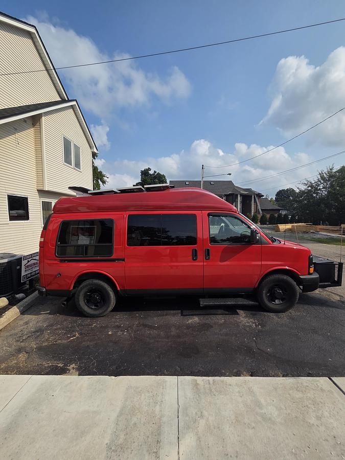 Used 2010 GMC Savana 2500 Custom Camper Van – Solar, Lithium Battery, Full Van Build