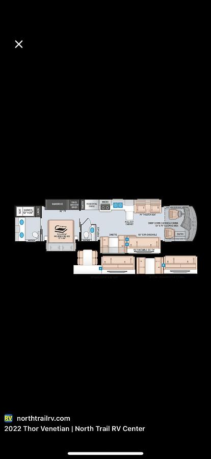 Used 2022 Thor Motorcoach Venetian F42