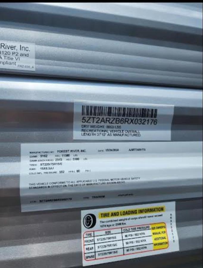 Used 2024 Forest River Aurora 34BHTS Travel Trailer