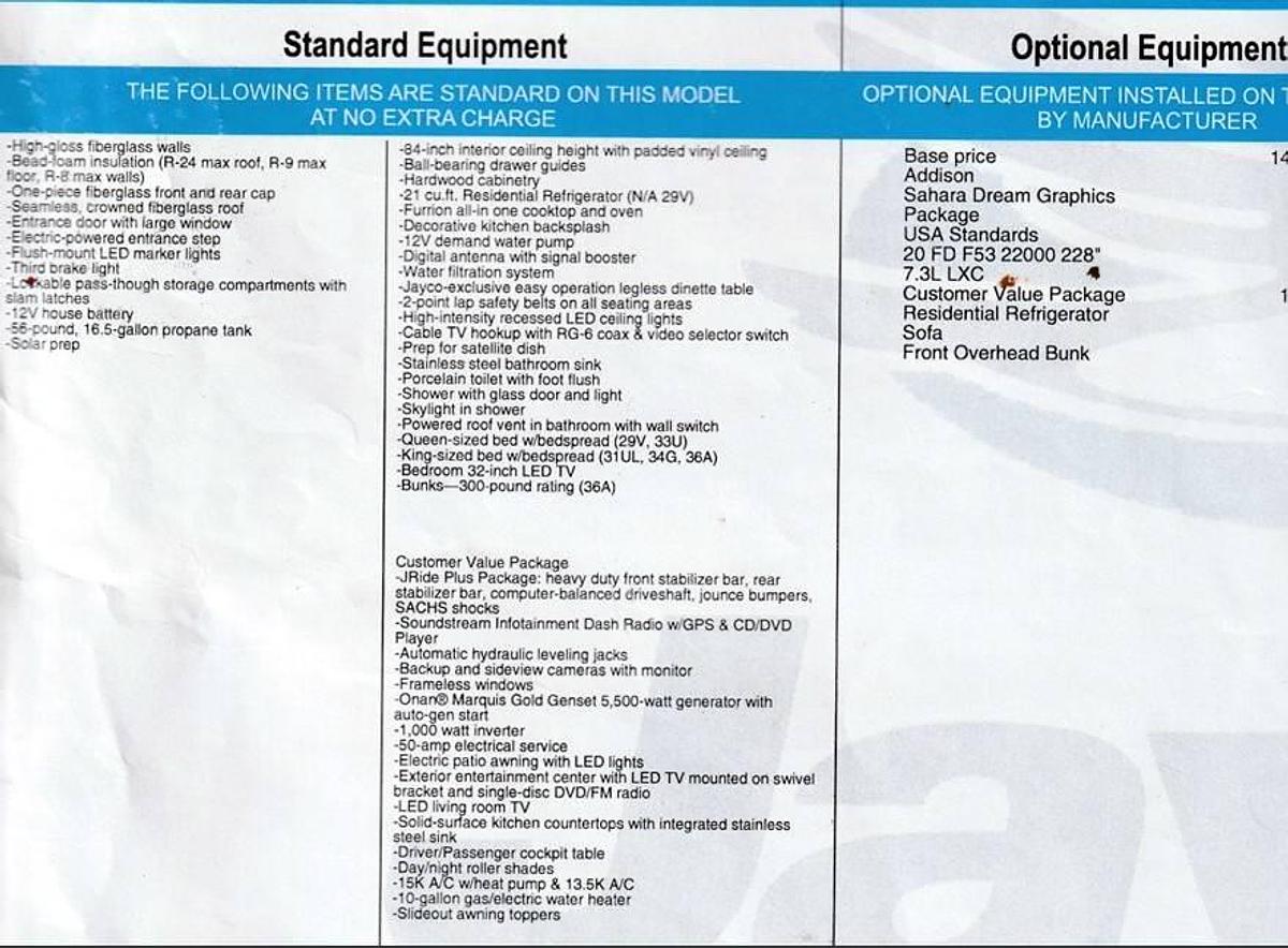 Used 2020 Jayco Precept 31UL Class A Motorhome