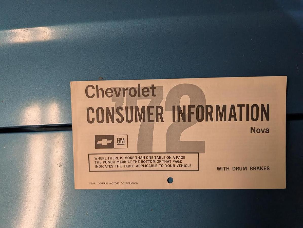 Used 1972 Chevrolet Nova Sedan