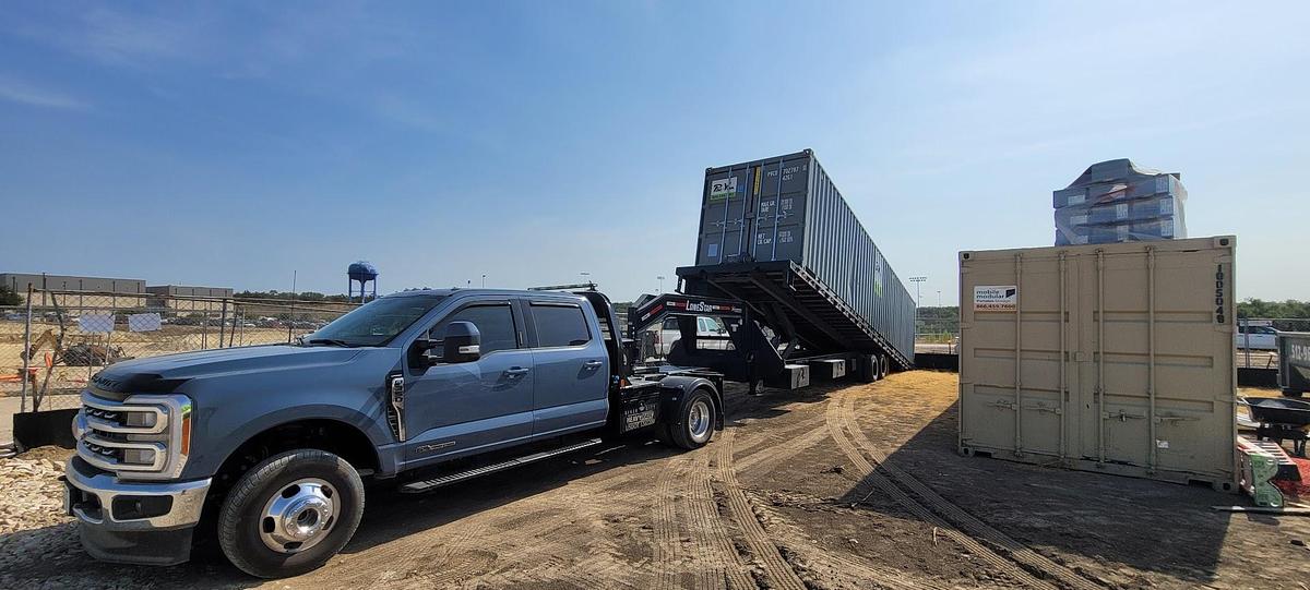 Used 2024 RAWMAXX Lonestar GN469 Full Tilt Container Trailer