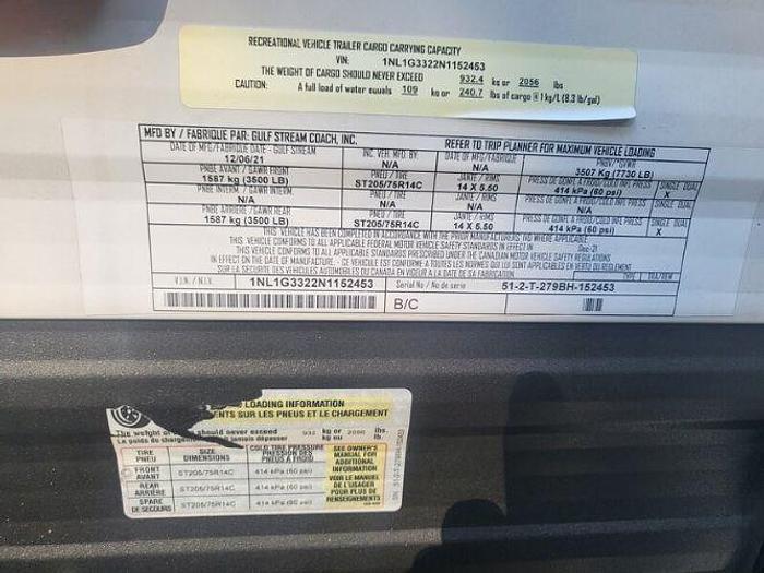 Used 2022 Gulf Stream Ameri-Lite Ultra-Lite 279BH