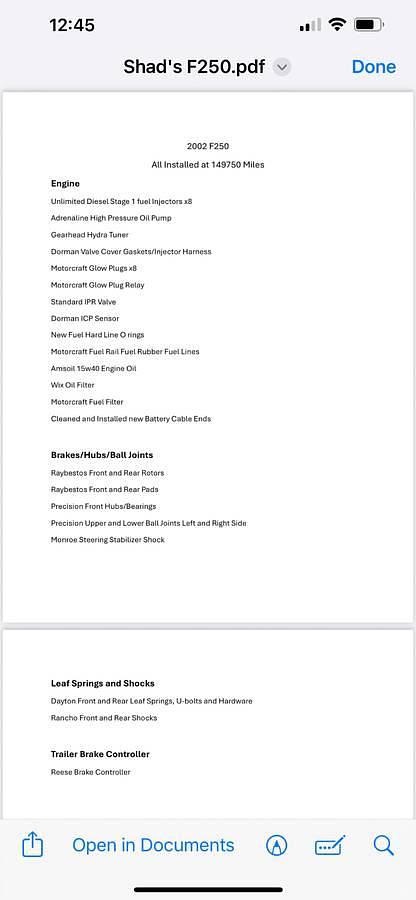 Used 2002 Ford F250 lariat 7.3 liter diesel