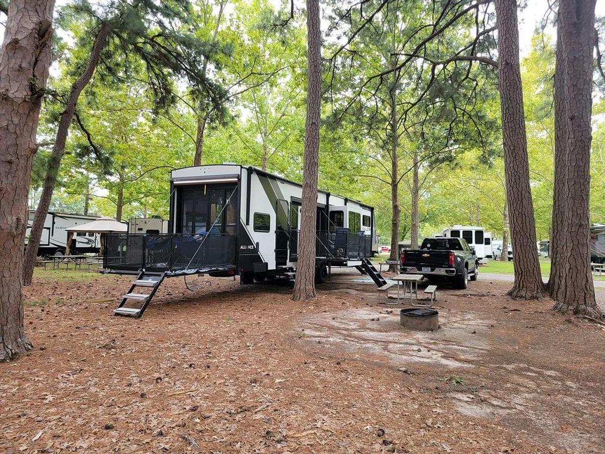 Used 2024 Alliance RV Valor 42V13 Luxury Fifth Wheel Toy Hauler