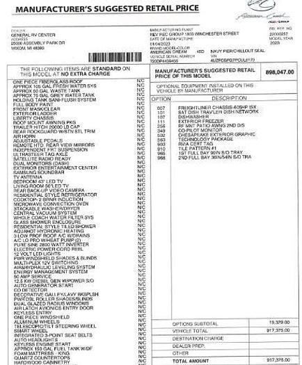 Used 2023 American Coach American Dream 45D