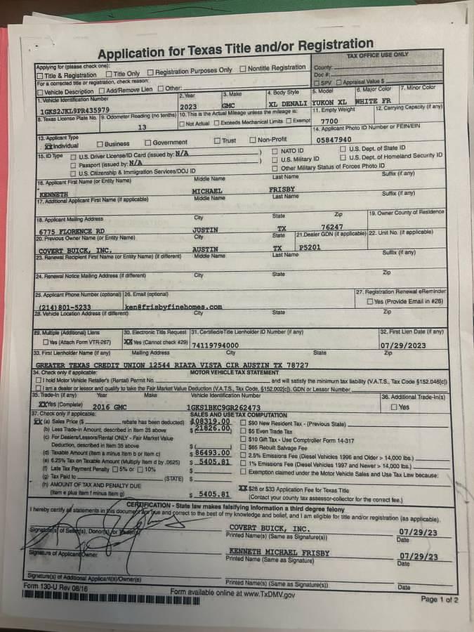 Used 2023 GMC Yukon Denali