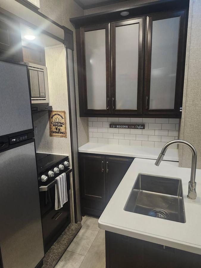 Used 2020 Grand Design Momentum G-Class 350G Fifth Wheel Toy Hauler