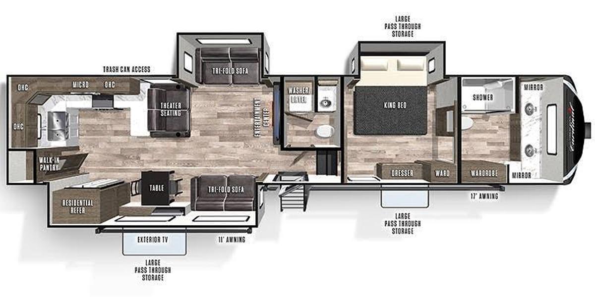 Used 2021 Forest River Cardinal Luxury 390FBX