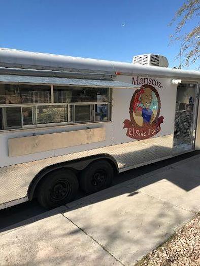 Used 2014 8ft x 24ft Kitchen Food Trailer