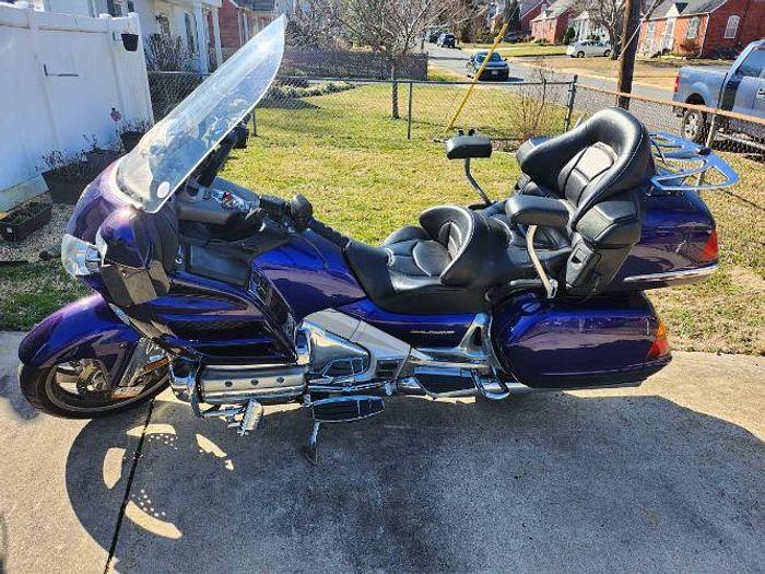Used 2003 Honda Goldwing GL1800 A With 2017 Leonard 6x12 Trailer