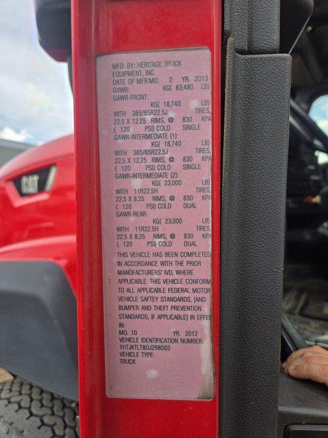 Used 2013 Caterpillar 660 SBA 6X4 Dump Truck