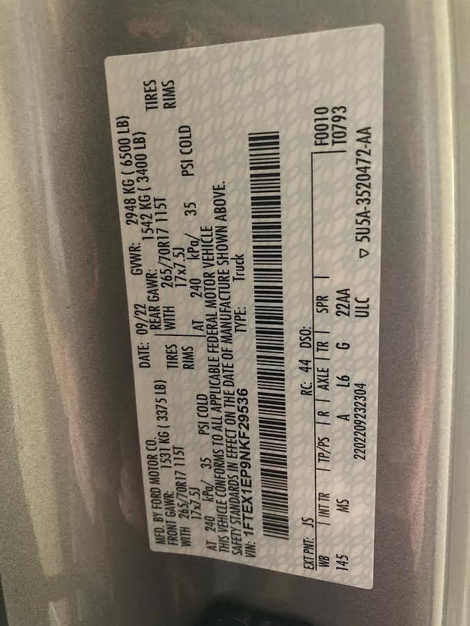 Used 2022 Ford F150 XLT Pickup Truck