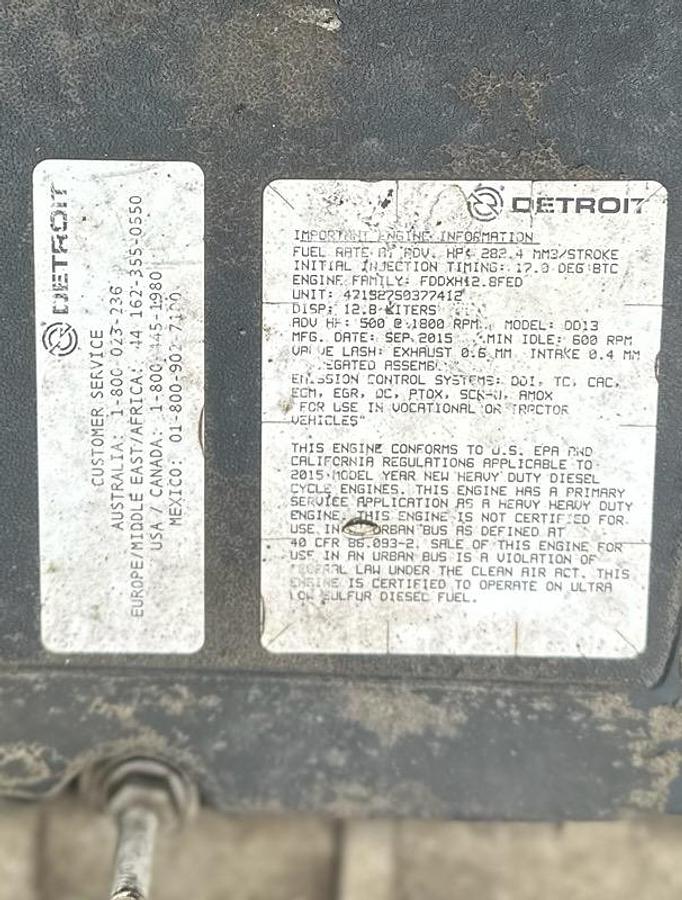 Used 2016 Freightliner 114SD Dump Truck