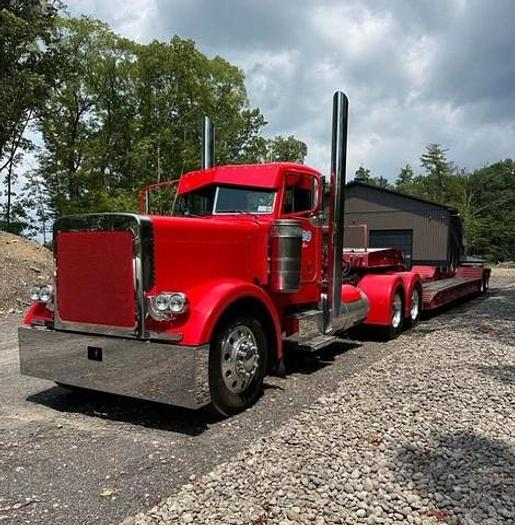 Used 1996 Peterbilt 379 EXHD with a 2003 Talbert Lowboy Trailer