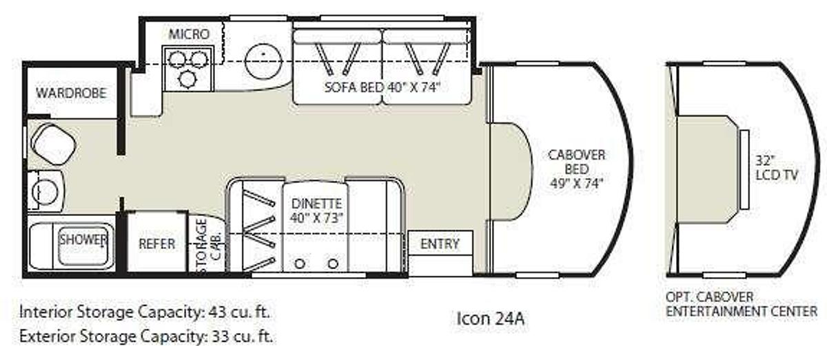 Used 2008 Fleetwood RV Icon 24A Class C Motorhome