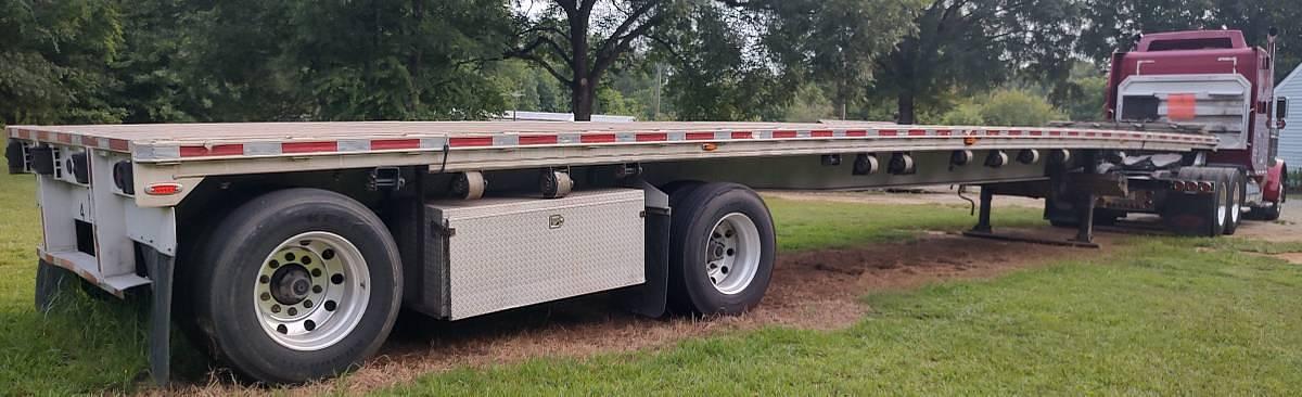 Used 2001 Raven 48ft Flatbed Trailer