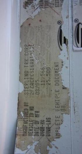 Used 2006 Sterling Acterra with Three Dumpster Bodies